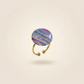Bague galaxie pastel ajustable - Aurora
