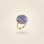 Bague galaxie pastel ajustable - Aurora