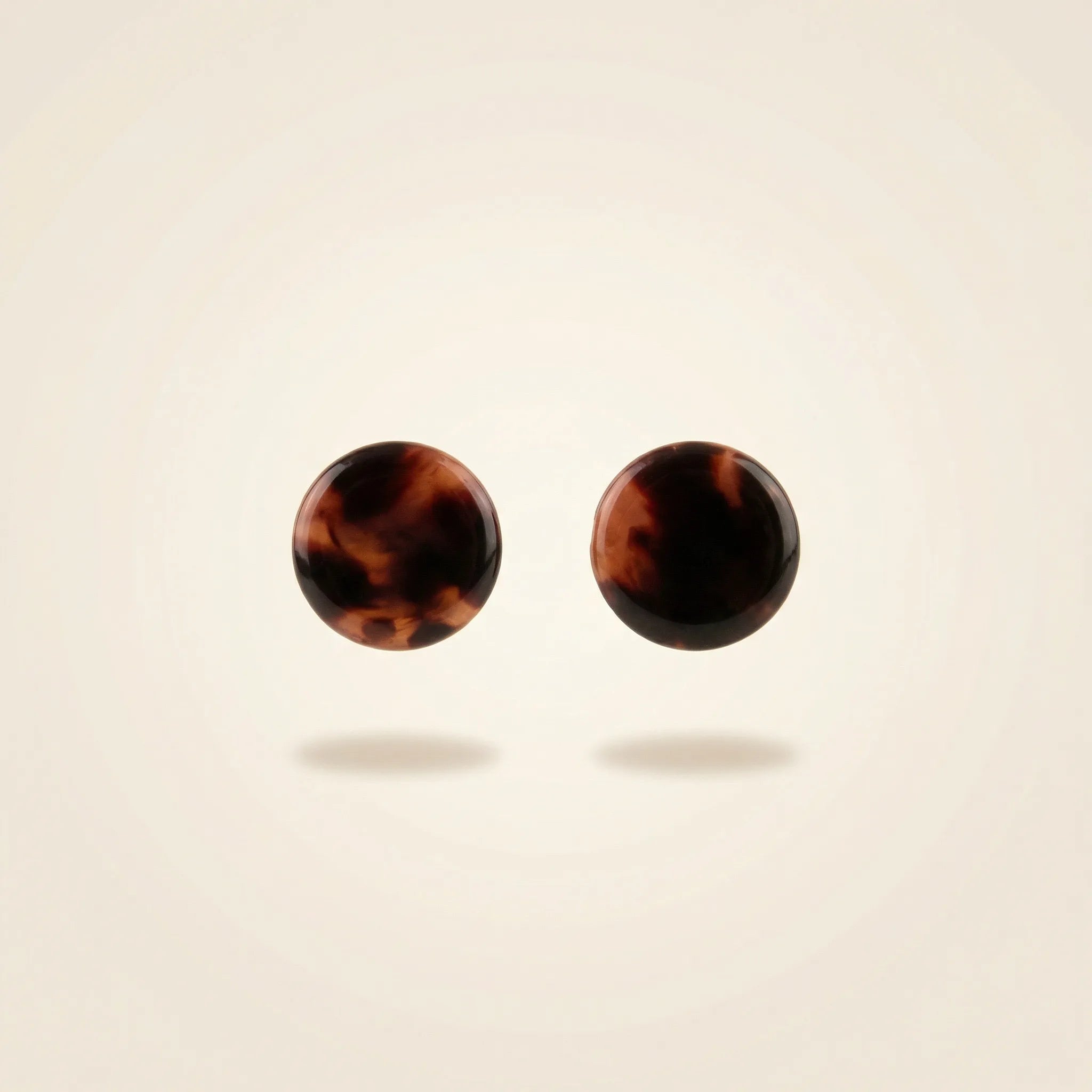 Puces rondes écaille ambre — Minérale