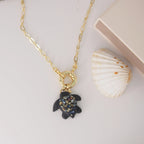 Collier tortue fermoir bouée - Océane