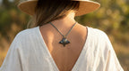 Collier raie cordon coton - Océane
