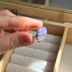 Bague galaxie pastel ajustable - Aurora