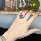 Bague galaxie pastel ajustable - Aurora