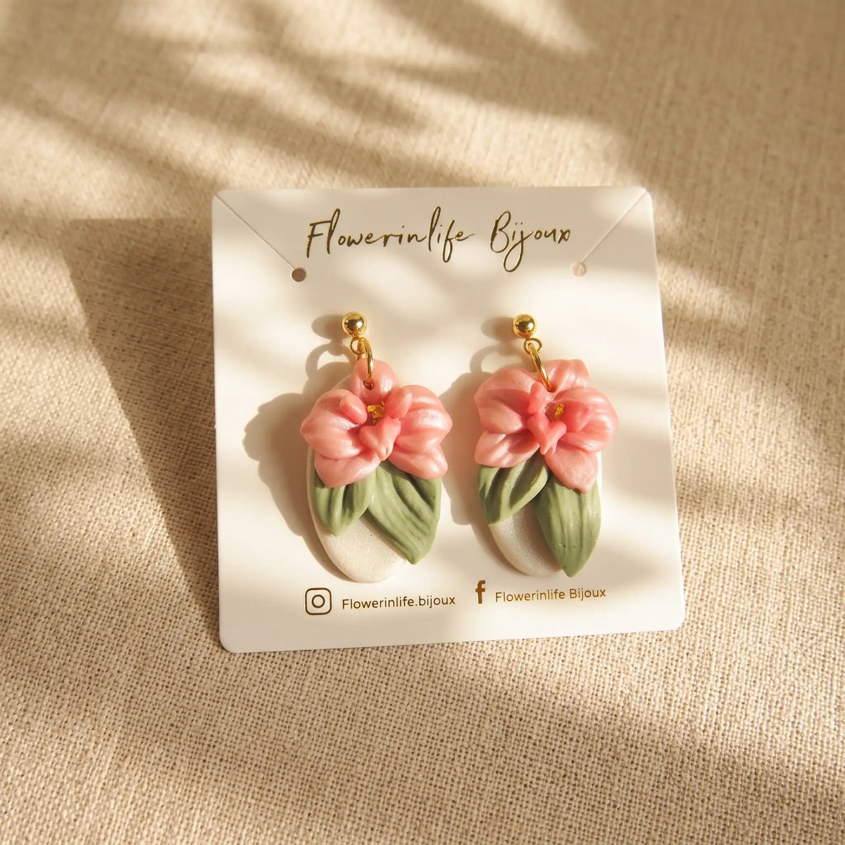 Boucles d'oreilles Camélia - Bloom