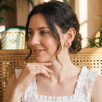 Boucles d'oreilles Camélia Rosé - Bloom