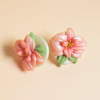 Boucles d'oreilles Camélia Rosé - Bloom