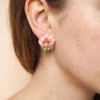 Boucles d'oreilles Camélia Rosé - Bloom