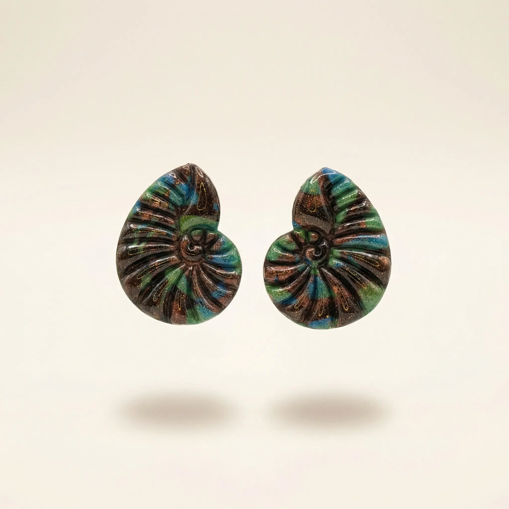 Boucles coquillage spiralé - Océane