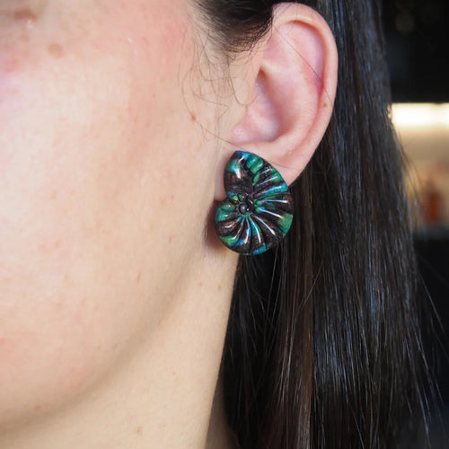 Boucles coquillage spiralé - Océane