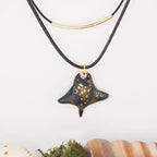Collier raie léopard double rang - Océane