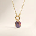 Collier pendentif galaxie pastel - Aurora