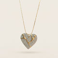 Collier cœur Kintsugi granit - Empreinte