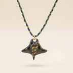 Collier raie cordon coton - Océane