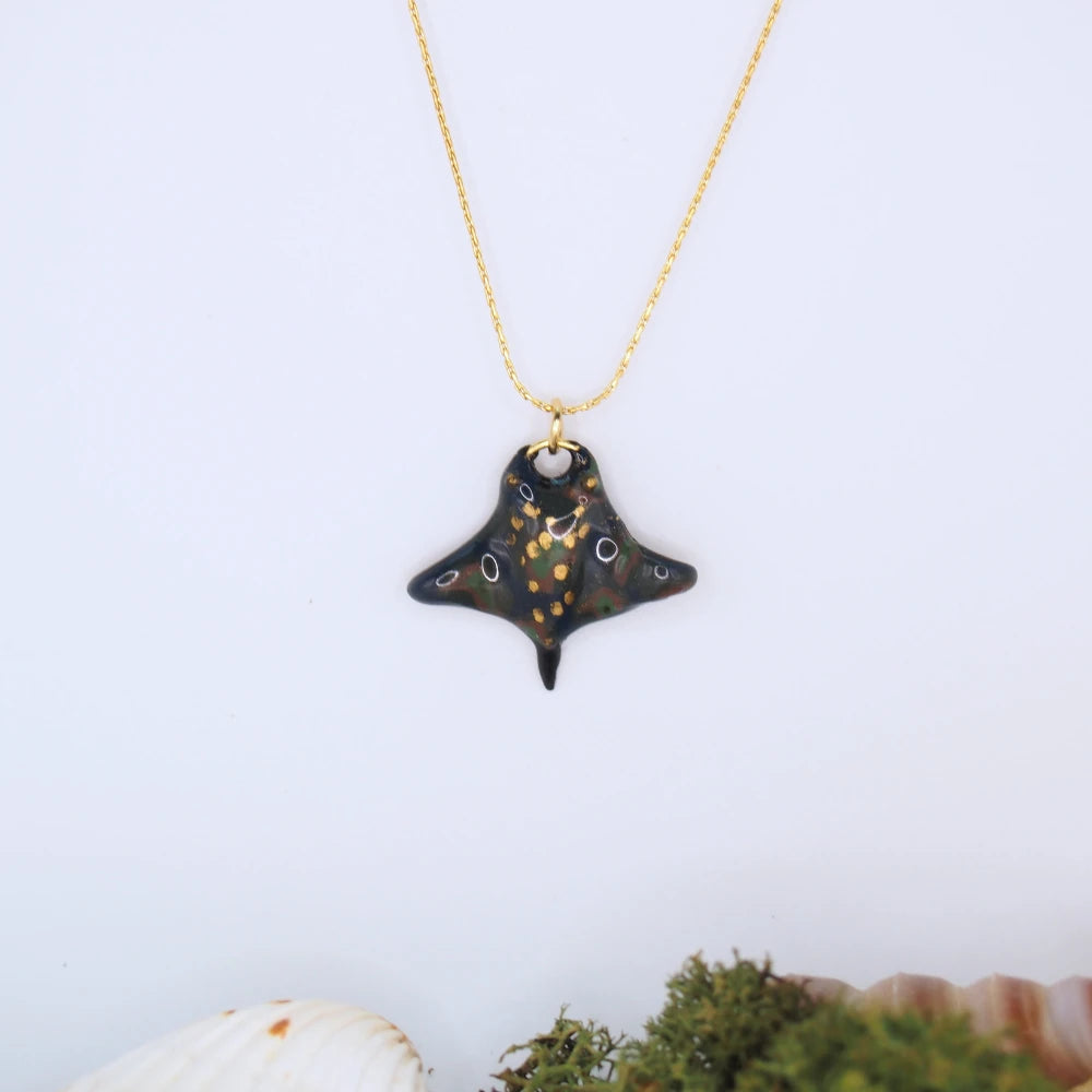 Collier raie chaîne fine - Océane