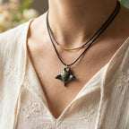 Collier raie léopard double rang - Océane