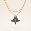 Collier raie léopard double rang - Océane