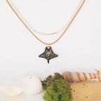 Collier raie léopard double rang - Océane