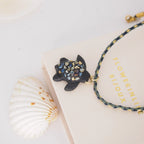 Collier tortue cordon tressé - Océane