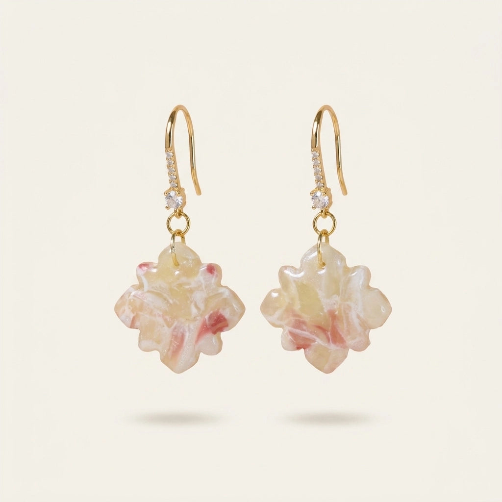 Boucles d'oreilles Éclat Zellige - Minérale
