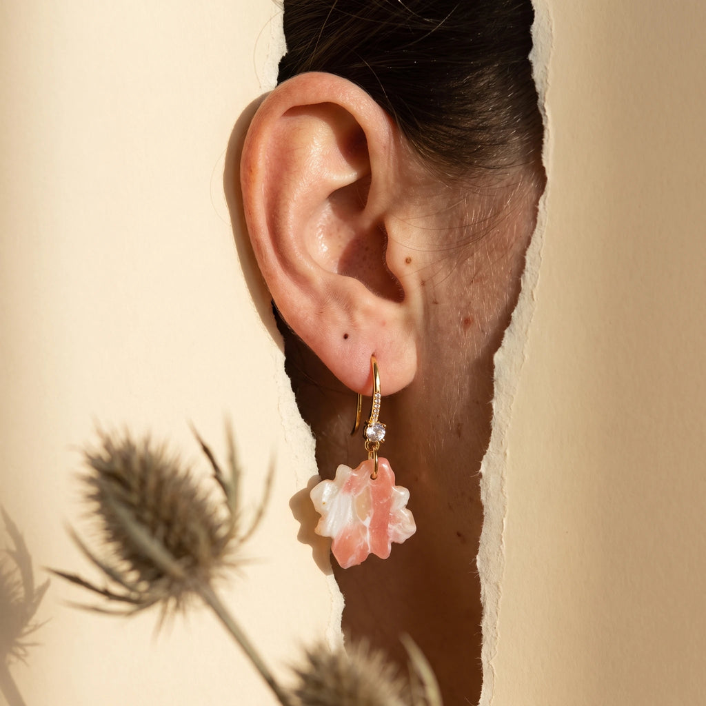 Boucles d'oreilles Éclat Zellige - Minérale