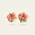 Boucles d'oreilles Camélia Rosé - Bloom