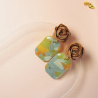 Boucles d'oreilles Rose d'Automne - Minérale & Bloom